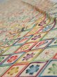 Photo4: 1S10z30  Japanese Kimono Silk  FABRIC Takaradzukushi Cream-Yellow 37.0x6.7 (4)