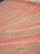 Photo5: 1S07z40  Japanese Kimono Silk  FABRIC Stream Coral-Orange 55.9x7.3 (5)