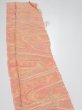 Photo3: 1S08z40  Japanese Kimono Silk  FABRIC Stream Coral-Orange 56.7x7.1 (3)