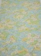 Photo1: 1S01z60  Japanese Kimono Silk  FABRIC Sakura branch Light blue 43.3x14.0 (1)