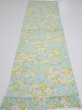 Photo5: 1S01z60  Japanese Kimono Silk  FABRIC Sakura branch Light blue 43.3x14.0 (5)