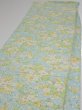 Photo3: 1S03z80  Japanese Kimono Silk  FABRIC Sakura branch Light blue 63.0x14.0 (3)