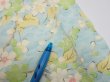 Photo9: 1S03z80  Japanese Kimono Silk  FABRIC Sakura branch Light blue 63.0x14.0 (9)