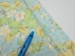 Photo10: 1S03z80  Japanese Kimono Silk  FABRIC Sakura branch Light blue 63.0x14.0 (10)