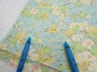 Photo7: 1S05z80  Japanese Kimono Silk  FABRIC Sakura branch Light blue 63.8x14.0 (7)