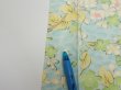 Photo7: 1S06z80  Japanese Kimono Silk  FABRIC Sakura branch Light blue 63.8x14.0 (7)