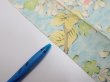 Photo9: 1S06z80  Japanese Kimono Silk  FABRIC Sakura branch Light blue 63.8x14.0 (9)