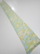 Photo5: 1S07z40  Japanese Kimono Silk  FABRIC Sakura branch Light blue 56.7x6.9 (5)