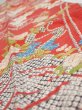 Photo4: 1W10z20  Japanese Kimono Silk  FABRIC Plum blossom Red 33.1x14.8 (4)