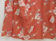 Photo4: 5019T03z710 Antique Japanese Kimono Blend silk KOMON Sakura Orange-Brown (4)