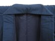 Photo6: 5019T07z960 Vintage Japanese Kimono Silk Men's  Plain Navy (6)