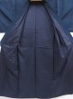 Photo7: 5019T07z960 Vintage Japanese Kimono Silk Men's  Plain Navy (7)