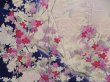 Photo8: 5019T08z1140  Japanese Kimono Silk FURISODE Plum blossom Dark lavender (8)