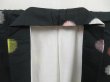 Photo7: 5019T12z710 Vintage Japanese Kimono Silk MEISEN KOMON Black (7)