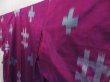 Photo2: 5019T13z620 Antique Japanese Kimono Silk MEISEN KOMON Purple-Pink (2)