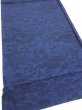 Photo2: 1U01z60  Japanese Kimono Crepe Silk  FABRIC Flowers Indigo 44.9x15.0 (2)