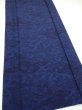 Photo2: 1U03z100  Japanese Kimono Crepe Silk  FABRIC Flowers Indigo 70.9x15.0 (2)