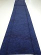 Photo5: 1U03z100  Japanese Kimono Crepe Silk  FABRIC Flowers Indigo 70.9x15.0 (5)