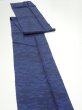 Photo3: 1U09z60  Japanese Kimono Crepe Silk  FABRIC Flowers Indigo 89.0x7.1 (3)