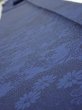 Photo4: 1U09z60  Japanese Kimono Crepe Silk  FABRIC Flowers Indigo 89.0x7.1 (4)