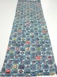 Photo5: 1U01z60  Japanese Kimono Silk  FABRIC Takaradzukushi Blue-Gray 40.2x13.8 (5)