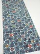 Photo2: 1U03z80  Japanese Kimono Silk  FABRIC Takaradzukushi Blue-Gray 62.2x13.8 (2)