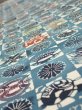 Photo4: 1U03z80  Japanese Kimono Silk  FABRIC Takaradzukushi Blue-Gray 62.2x13.8 (4)