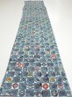 Photo5: 1U03z80  Japanese Kimono Silk  FABRIC Takaradzukushi Blue-Gray 62.2x13.8 (5)