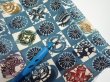 Photo5: 1U09z30  Japanese Kimono Silk  FABRIC Takaradzukushi Blue-Gray 32.3x6.9 (5)