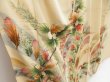 Photo3: 5025T04z780 Vintage Japanese Kimono Silk TSUKESAGE Flowers Sand beige (3)