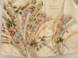 Photo5: 5025T04z780 Vintage Japanese Kimono Silk TSUKESAGE Flowers Sand beige (5)