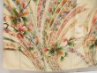 Photo6: 5025T04z780 Vintage Japanese Kimono Silk TSUKESAGE Flowers Sand beige (6)