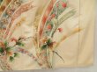 Photo7: 5025T04z780 Vintage Japanese Kimono Silk TSUKESAGE Flowers Sand beige (7)