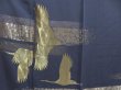 Photo8: 5025T05z1140  Japanese Kimono Silk IROTOMESODE Flying crane (8)