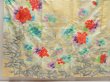 Photo5: 5025T06z1120 Vintage Japanese Kimono Silk FURISODE Hydrangea Light cream (5)