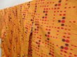 Photo2: 5025T08z710 Vintage Japanese Kimono Silk TSUMUGI  Dark yellow (2)