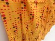 Photo3: 5025T08z710 Vintage Japanese Kimono Silk TSUMUGI  Dark yellow (3)