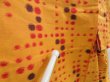 Photo7: 5025T08z710 Vintage Japanese Kimono Silk TSUMUGI  Dark yellow (7)