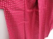 Photo2: 5025T09z620 Vintage Japanese Kimono Silk MEISEN KOMON Dot Wine red (2)