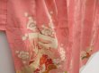 Photo3: 5025T10z660 Vintage Japanese Kimono Silk TSUKESAGE Peony Pink (3)