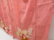 Photo4: 5025T10z660 Vintage Japanese Kimono Silk TSUKESAGE Peony Pink (4)