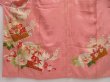 Photo5: 5025T10z660 Vintage Japanese Kimono Silk TSUKESAGE Peony Pink (5)