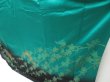 Photo4: 5025T12z1210  Japanese Kimono Silk FURISODE Phoenix Cyan (4)