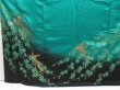 Photo5: 5025T12z1210  Japanese Kimono Silk FURISODE Phoenix Cyan (5)