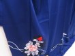 Photo3: 5027T07z900  Japanese Kimono Silk TSUKESAGE Rose Dark lavender blue (3)