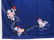 Photo5: 5027T07z900  Japanese Kimono Silk TSUKESAGE Rose Dark lavender blue (5)