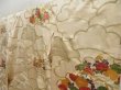 Photo2: 5027T10z1040 Vintage Japanese Kimono Silk FURISODE Chrysanthemum Light cream (2)