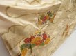 Photo3: 5027T10z1040 Vintage Japanese Kimono Silk FURISODE Chrysanthemum Light cream (3)