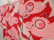 Photo2: 5104T03z490 Vintage Japanese Kimono Silk JUBAN Flying crane Red (2)