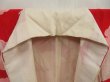 Photo6: 5104T03z490 Vintage Japanese Kimono Silk JUBAN Flying crane Red (6)